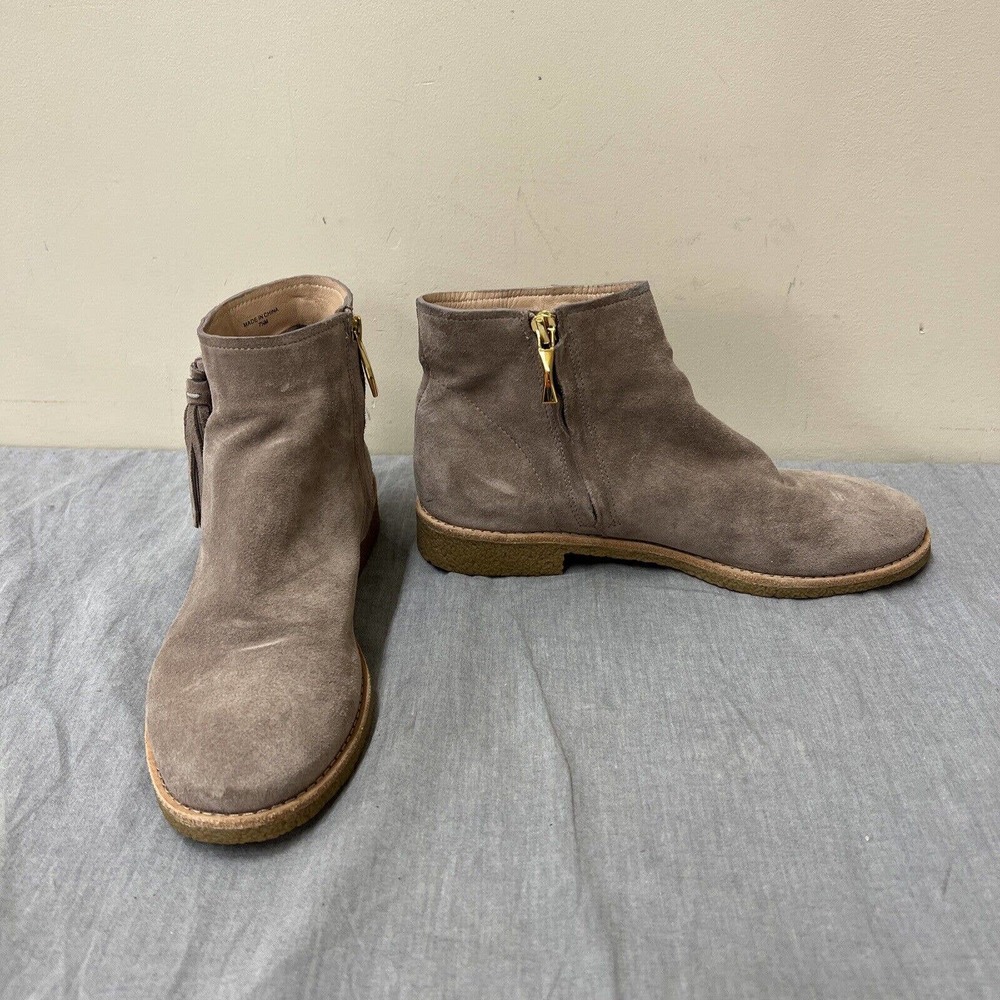 Kate Spade Women’s Grey/Brown suede ankle boots size 7.5 FS Benefits Charity
